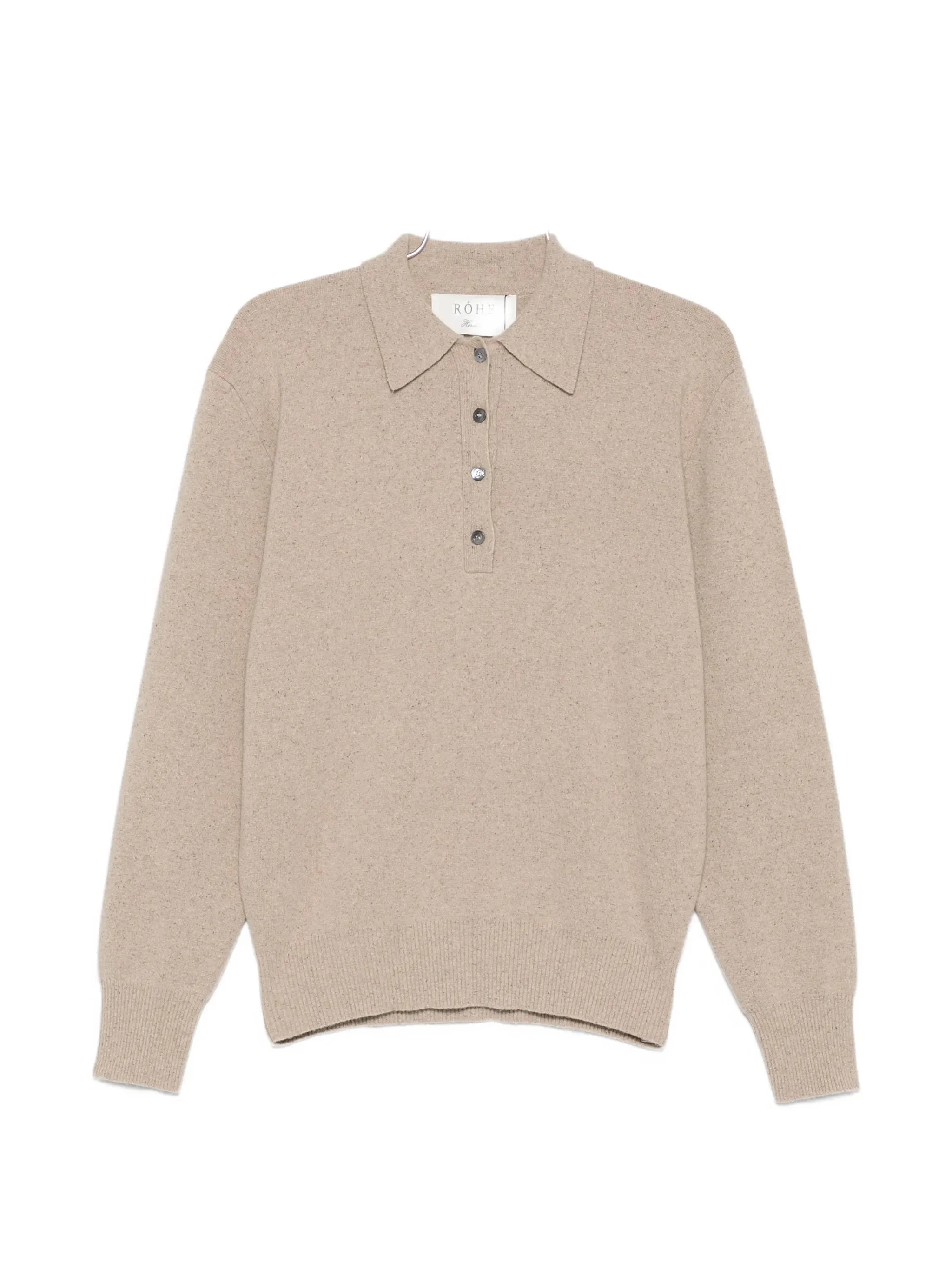 Rohe Button-fastening Polo-collar Sweater - 1