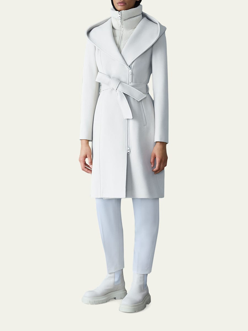 MACKAGE Shia 2-in-1 Double-Face Wool Coat with Removable Bib outlook