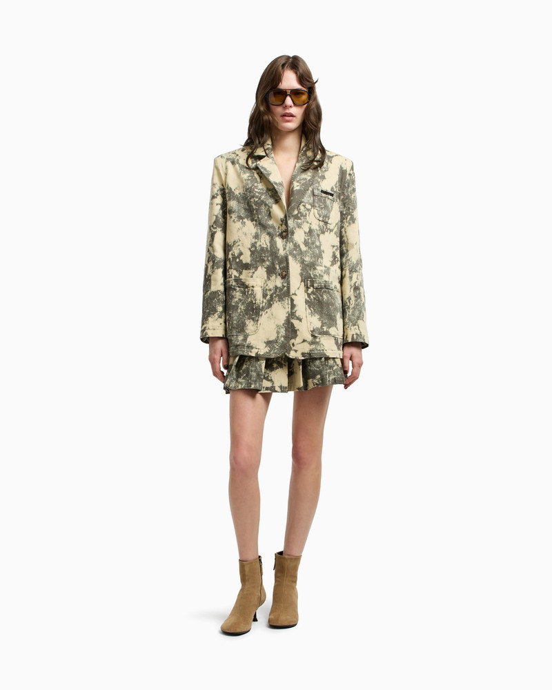 NEW YORK CAPSULE COLLECTION SINGLE-BREASTED TIE-DYE EFFECT GARMENT-DYED DRILL BLAZER 2