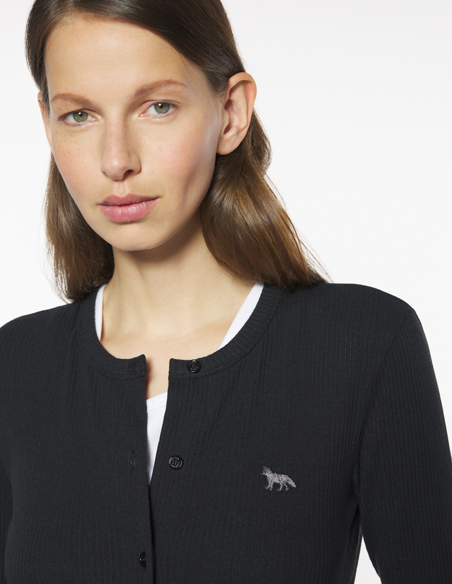BABY FOX RIBBED CARDIGAN - 4