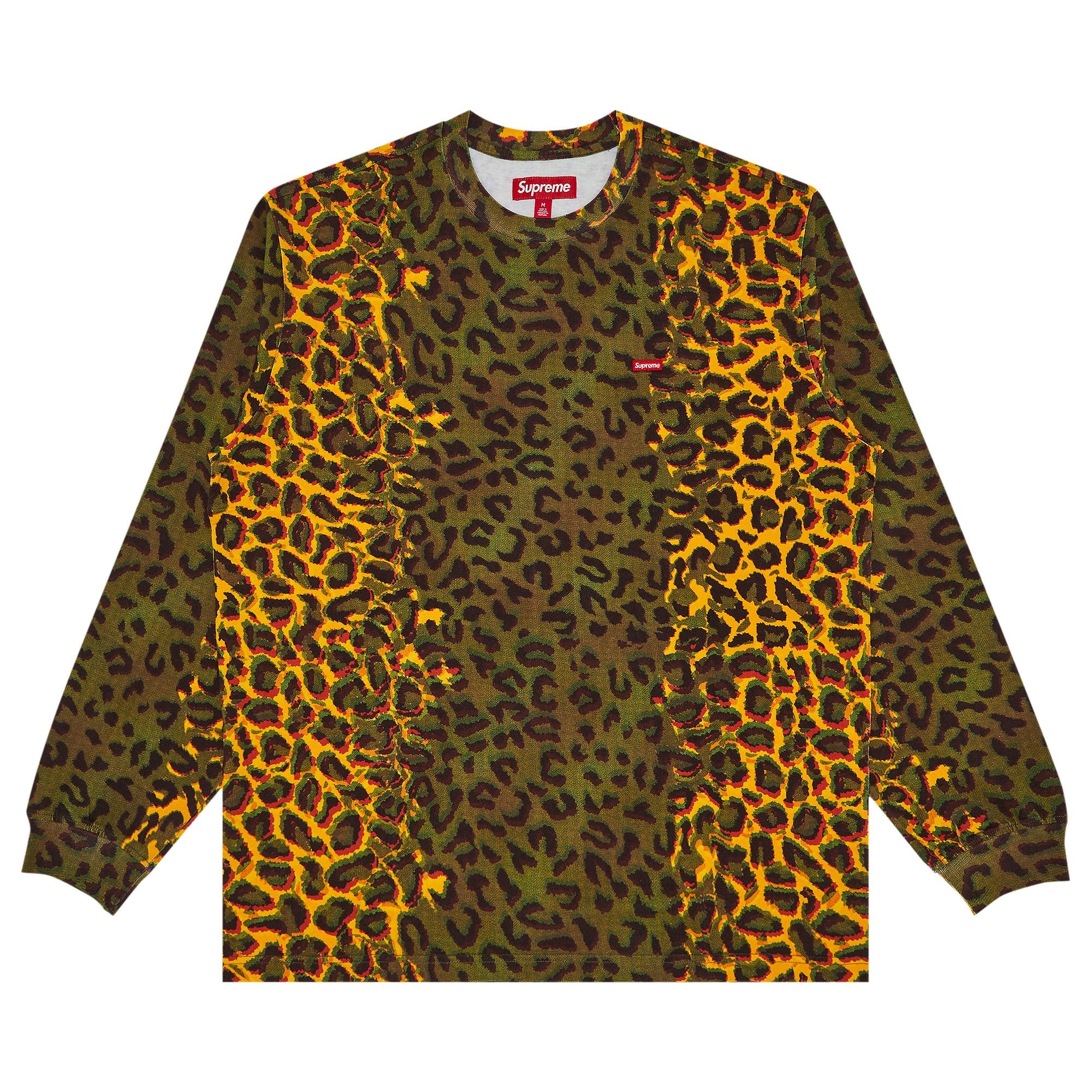 Supreme Small Box Long-Sleeve Tee 'Cheetah' - 1