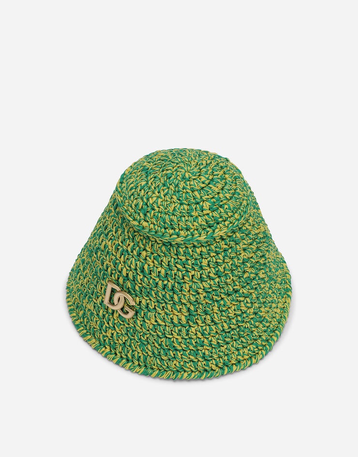 Crochet bucket hat with DG logo - 3