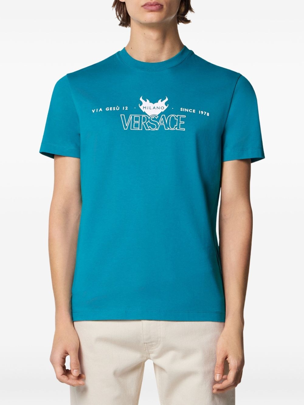 logo-print T-shirt - 3