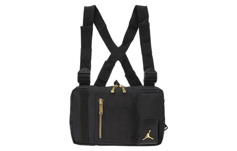 Jordan Air Jordan MA-1 Chest Rig Bag 'Black Gold' 9A0320-023 outlook
