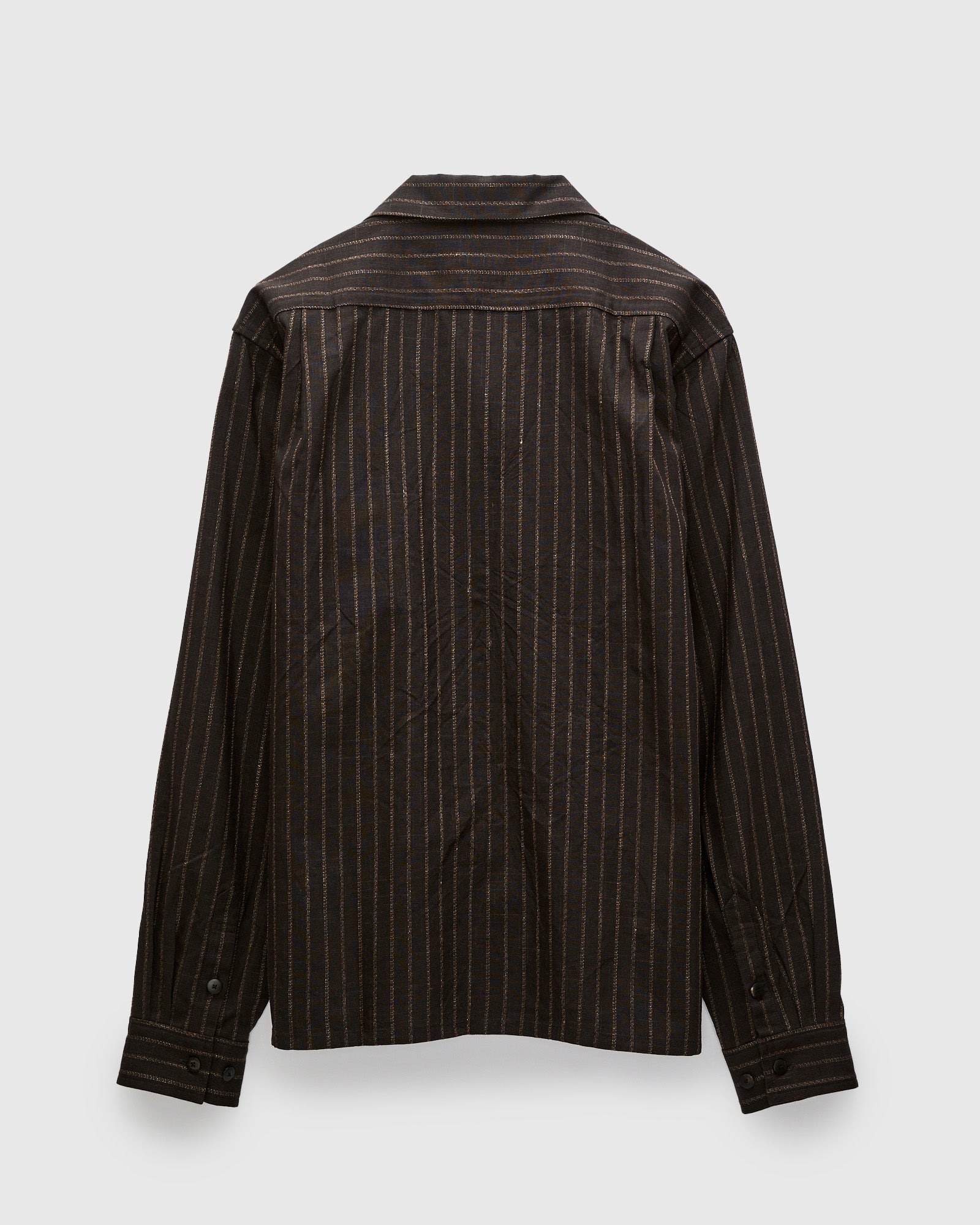 Keesey Shirt Stripes LS in Black - 2