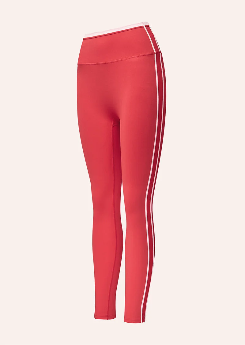 RADAR FULL LENGTH LEGGING IN STRAWBERRY & SOFT PINK - 1