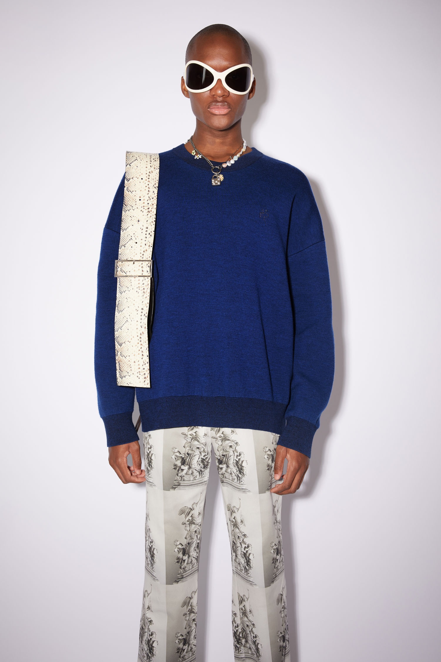 Crew neck sweater - Indigo blue - 2