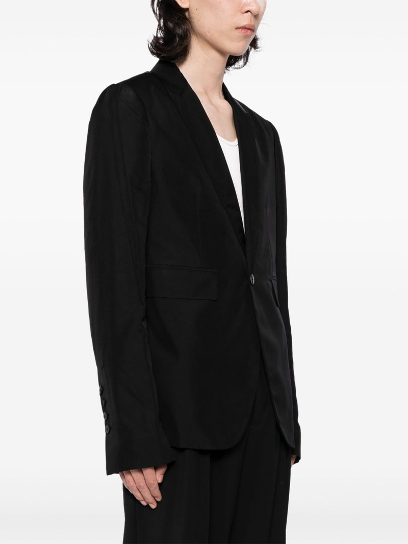 single-breasted jacquard blazer 3