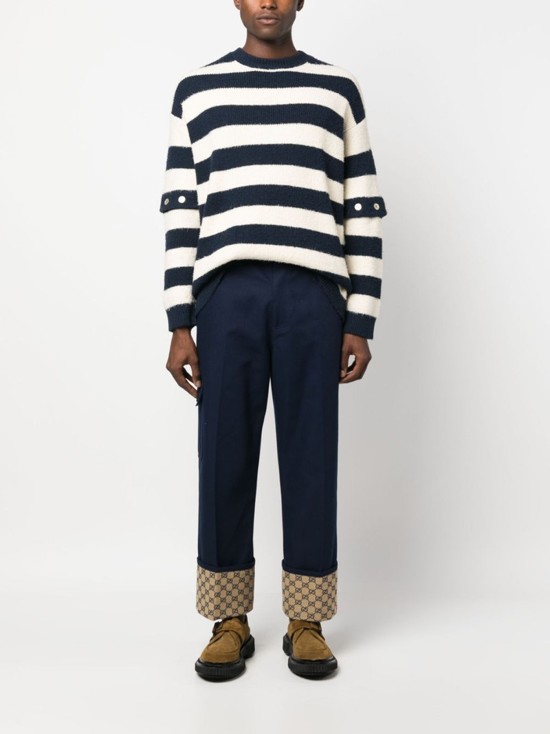 GUCCI GG Supreme straight-leg trousers outlook