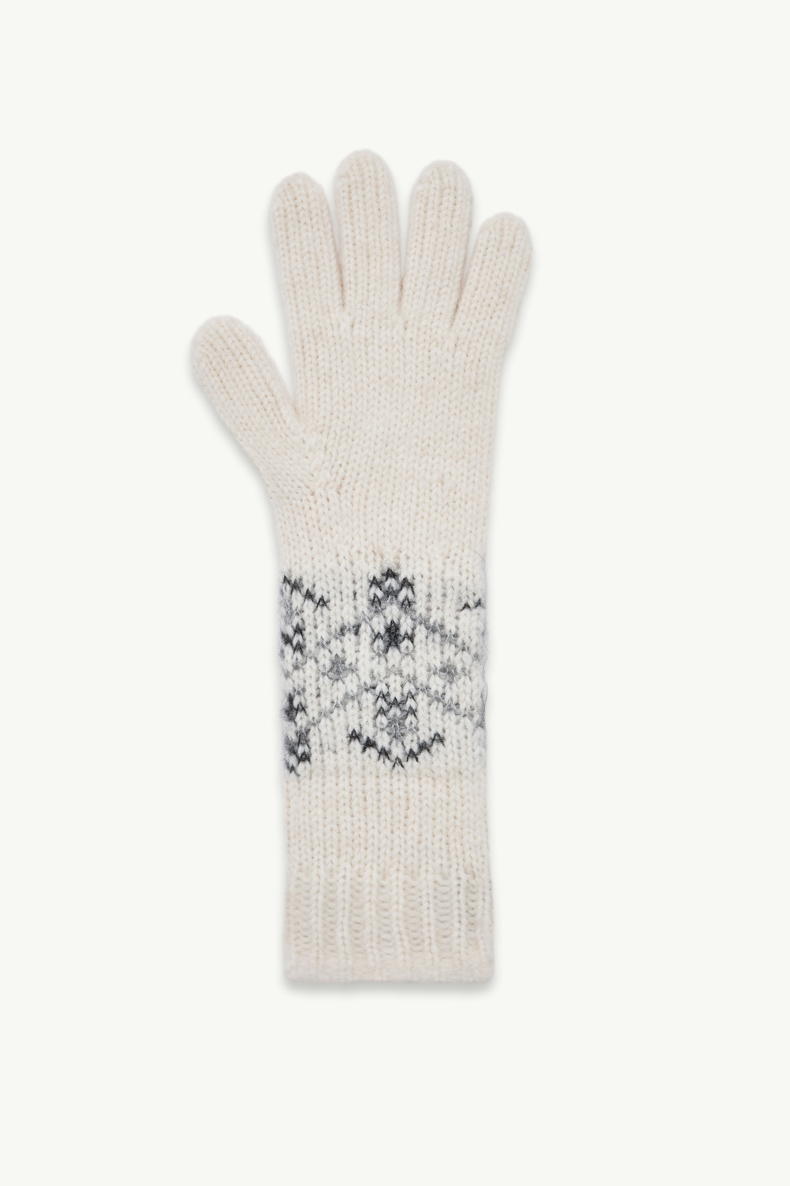 Crystal-Embroidered Alpaca & Wool Blend Gloves - 4