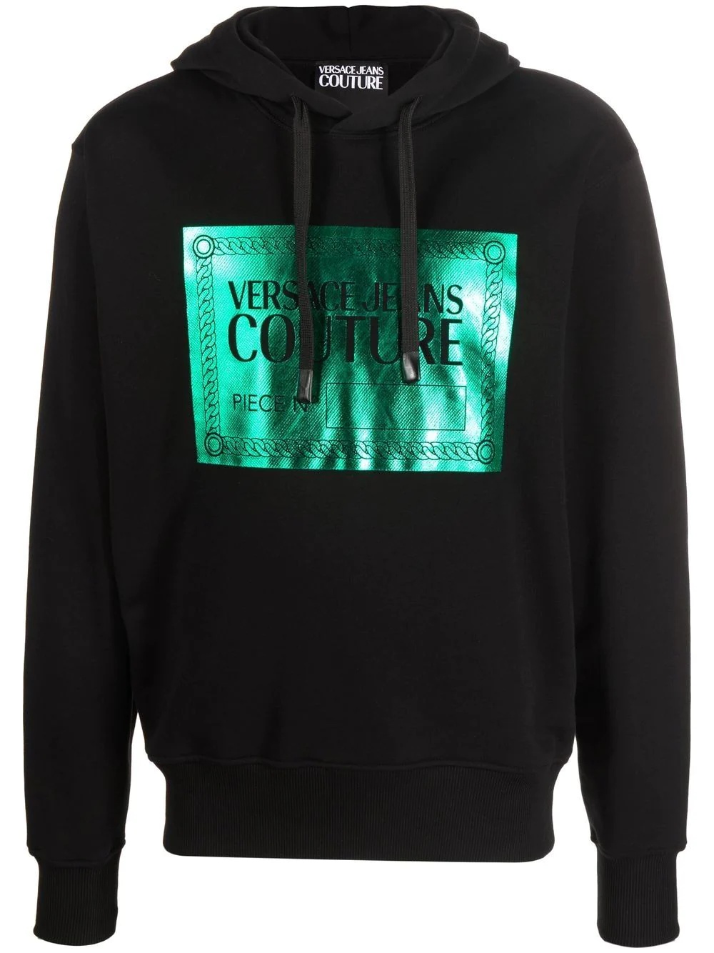 logo-print drawstring hoodie - 1