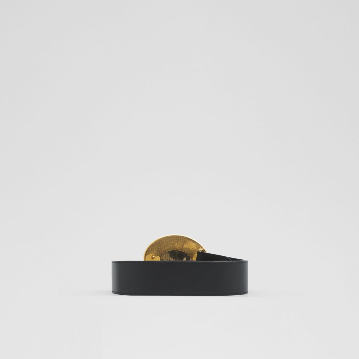 Oak Leaf Crest Leather Belt - 4