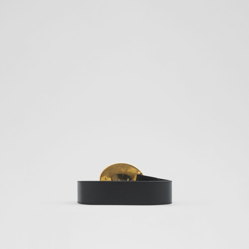 Oak Leaf Crest Leather Belt 4
