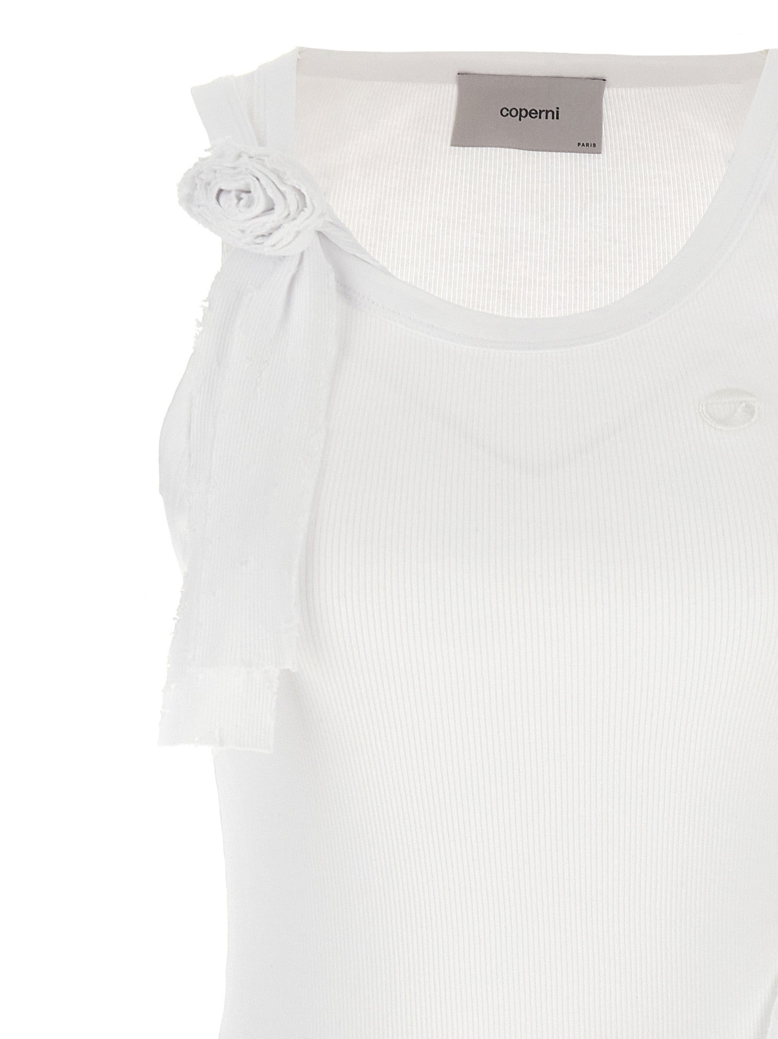 Coperni Women 'Distressed Rose Rib' Tank Top - 3