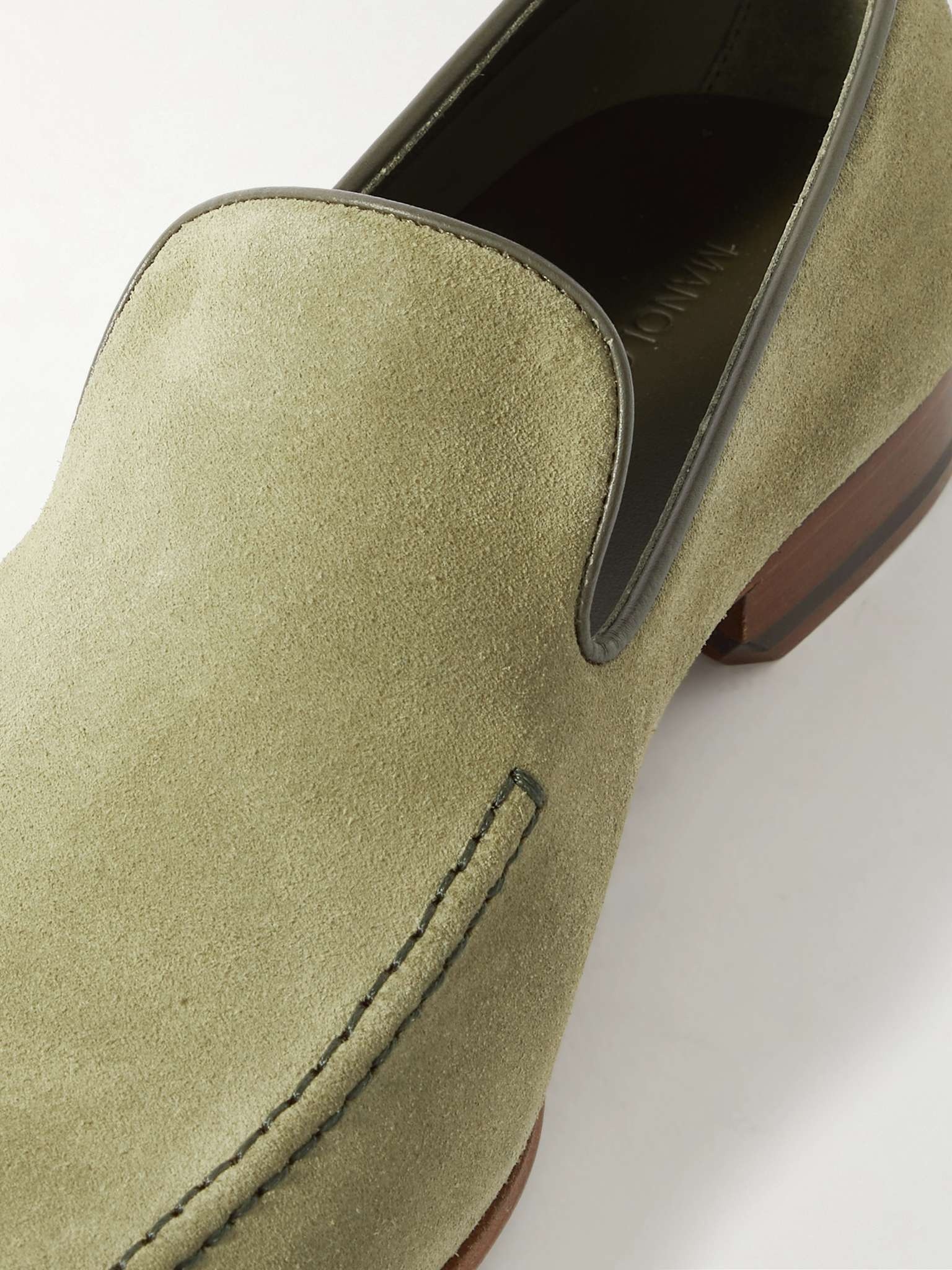 Truro Leather-Trimmed Suede Loafers - 6