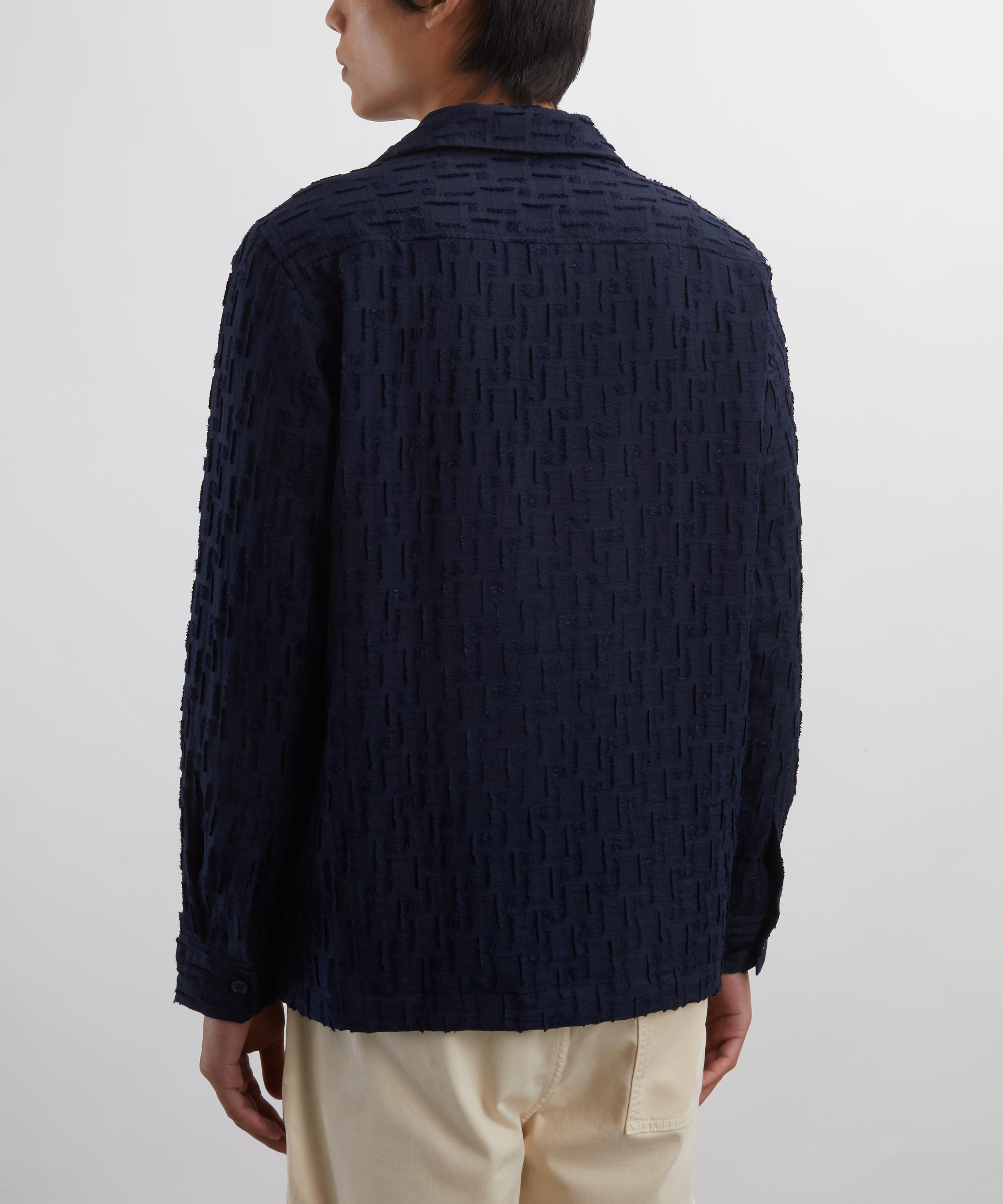 Hank Fil-Coupé Jacquard Overshirt - 4