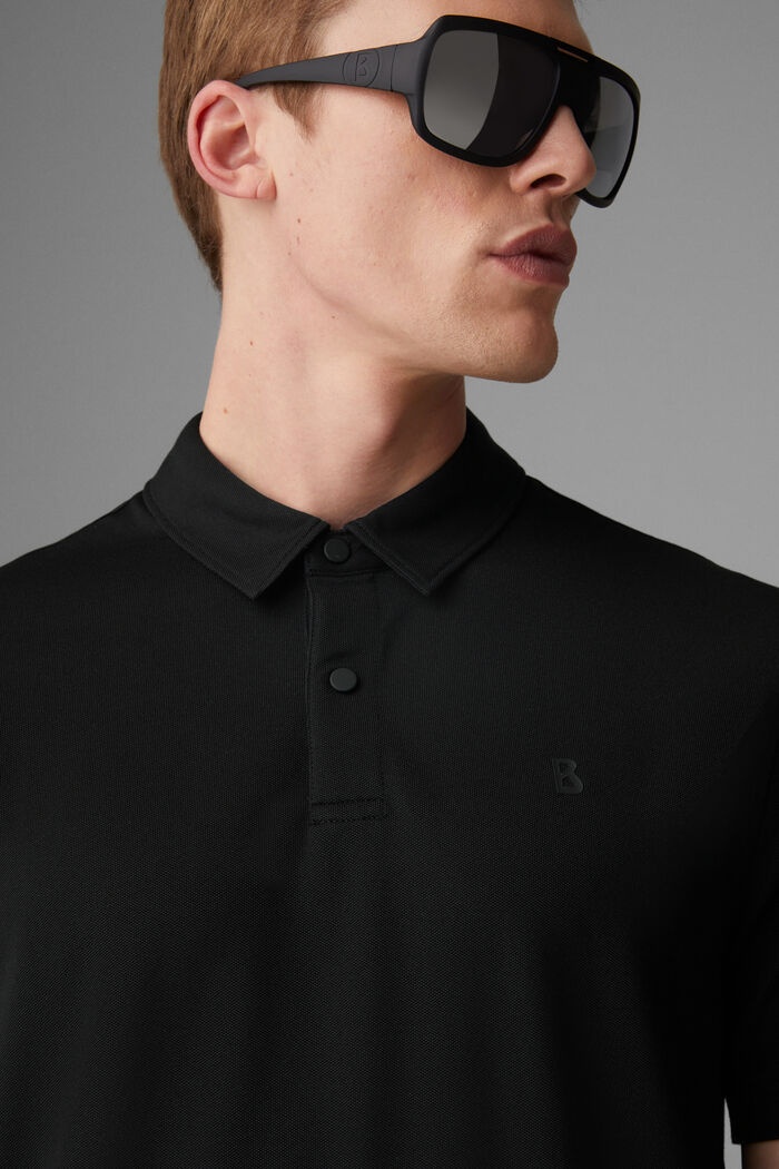 Timo Piqué polo shirt in Black - 4