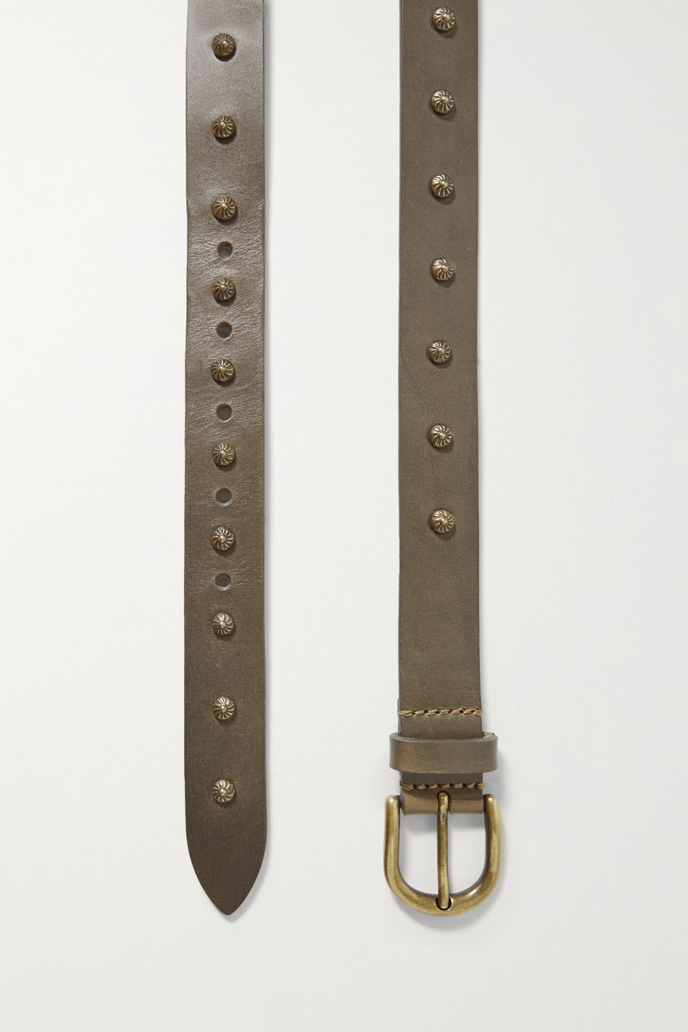 Zalo studded leather belt - 3