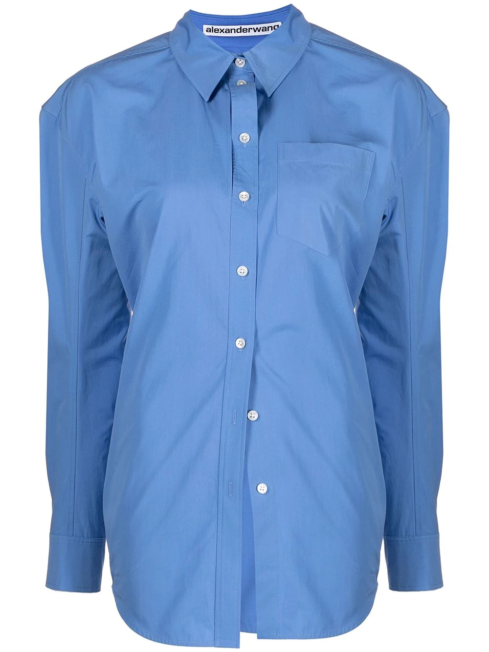 ruched button-up shirt - 1