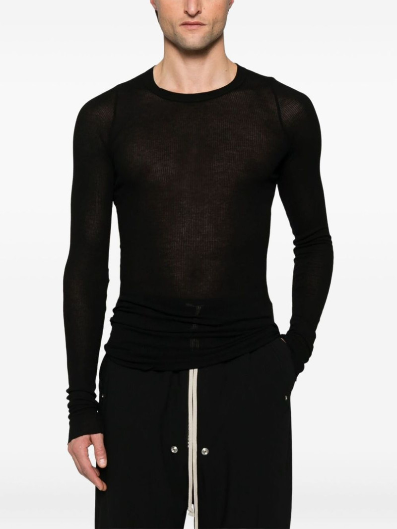 Rick Owens ribbed long-sleeve T-shirt outlook