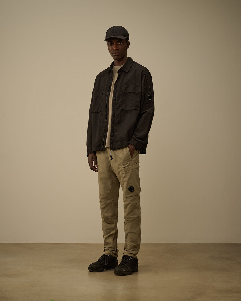 C.P. Company Flatt Nylon Lens Zipped Overshirt outlook