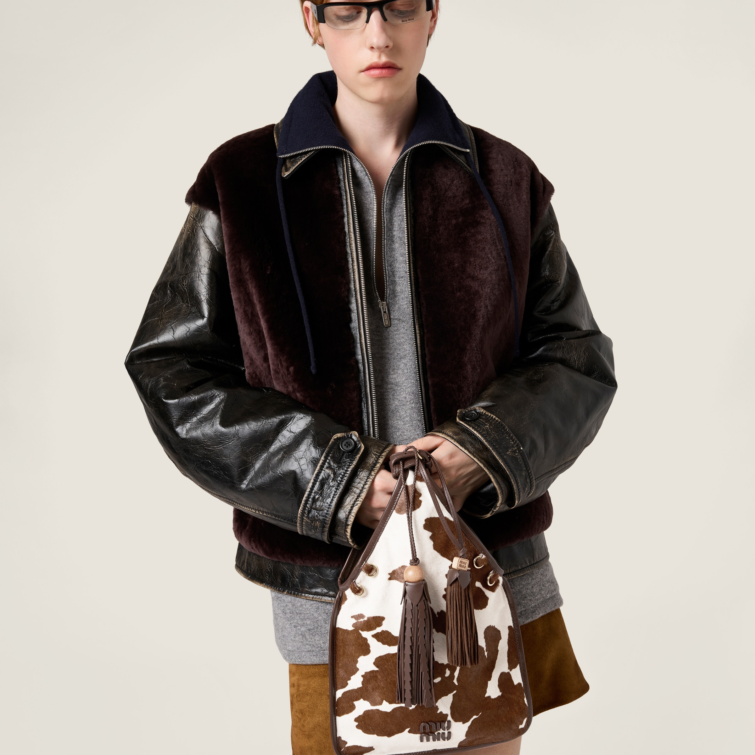 Calf hair handbag - 5