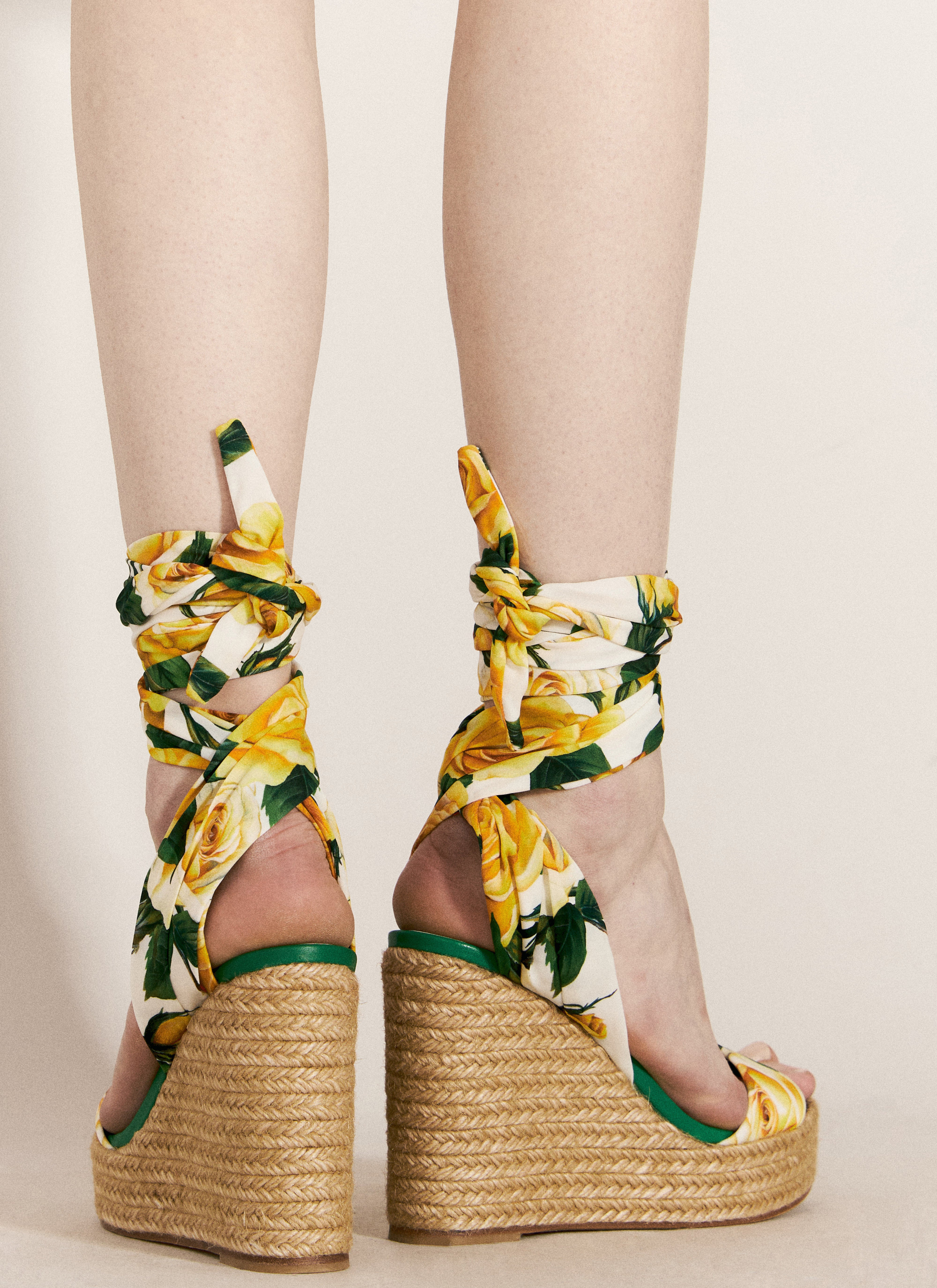 Dolce & Gabbana Women Printed Charmeuse Wedges - 3
