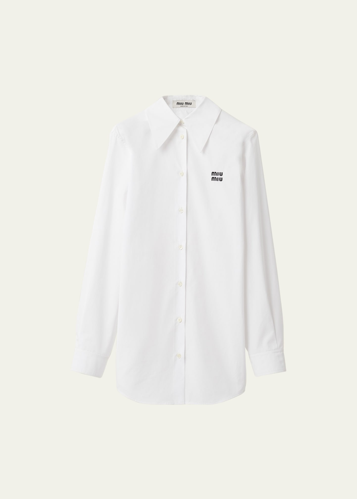 Logo Poplin Button Down Shirt - 1