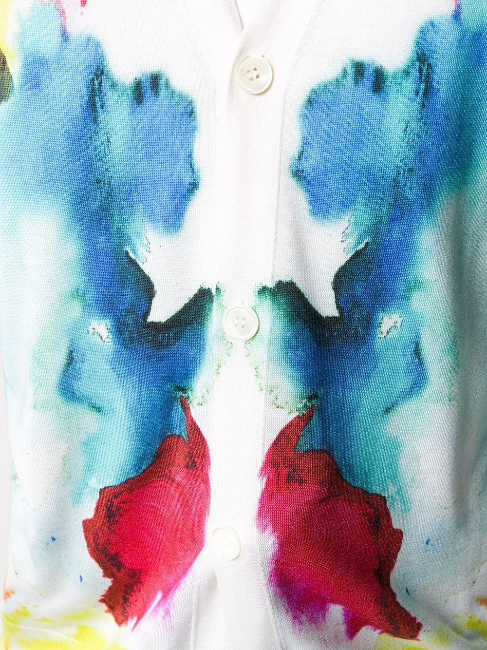 abstract print cardigan - 5