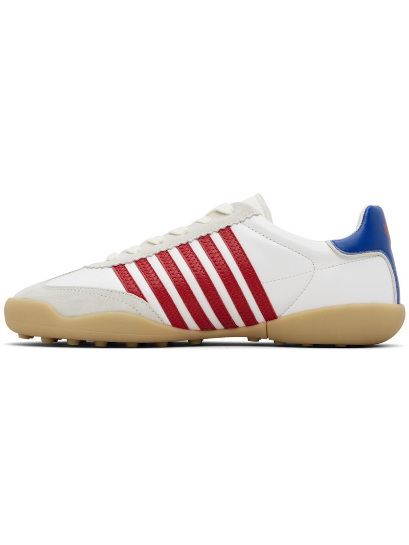 DSQUARED2 White Soccer Sneakers outlook
