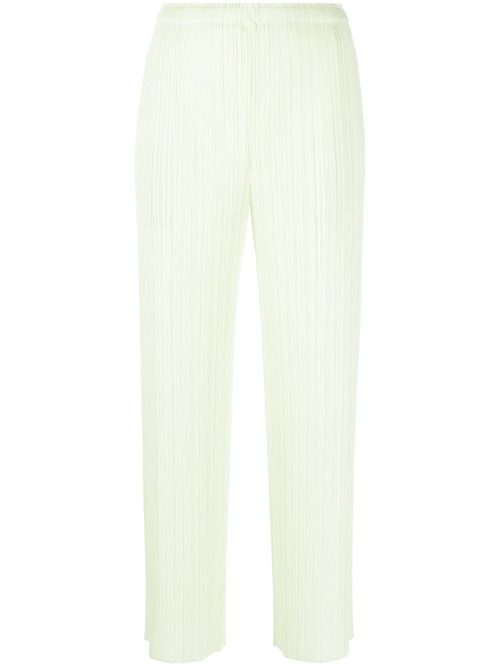 plissé cropped trousers - 1