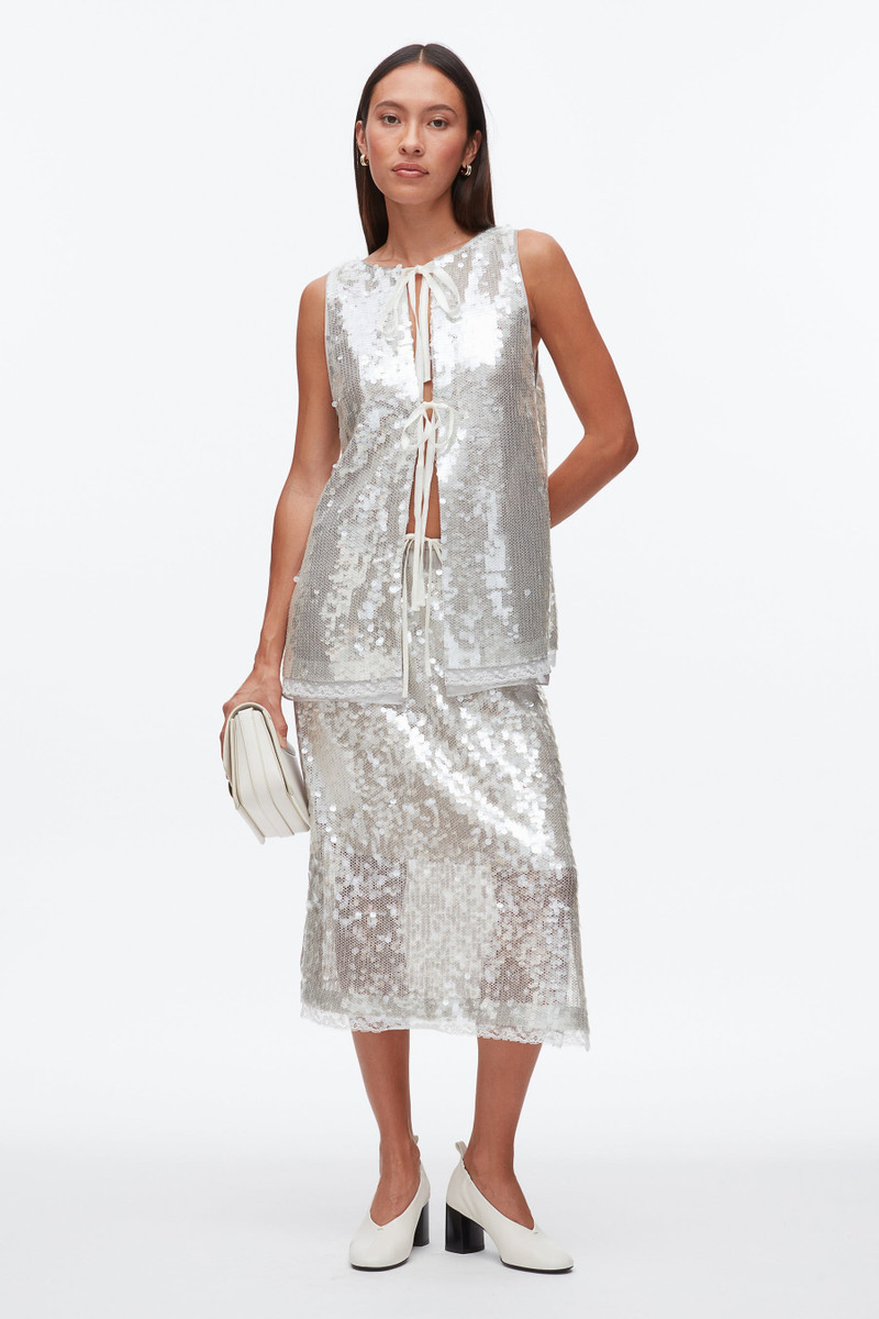 Sequin Tank with Bows 1