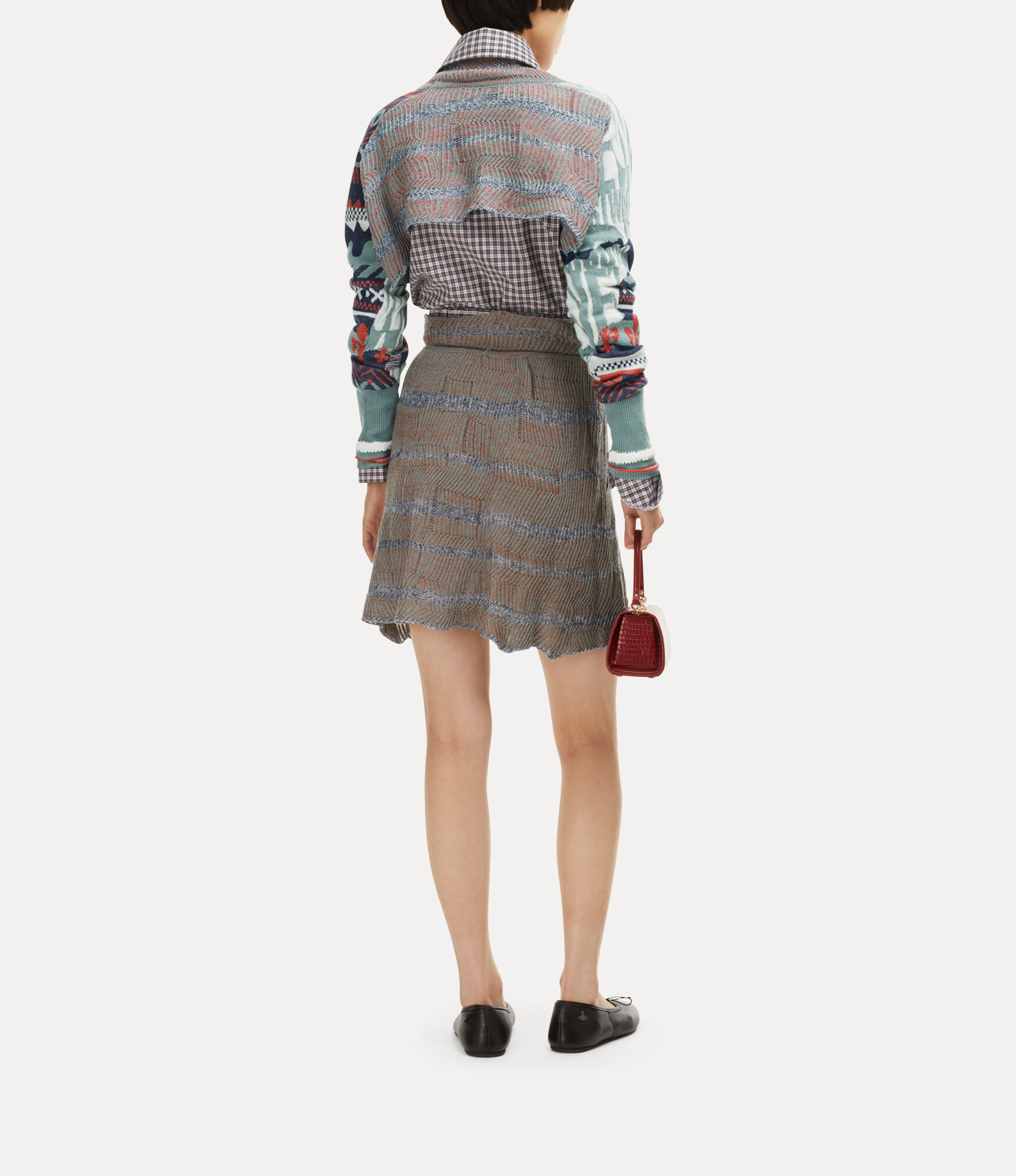 BROKEN FAIR ISLE CROPPED TOP - 3