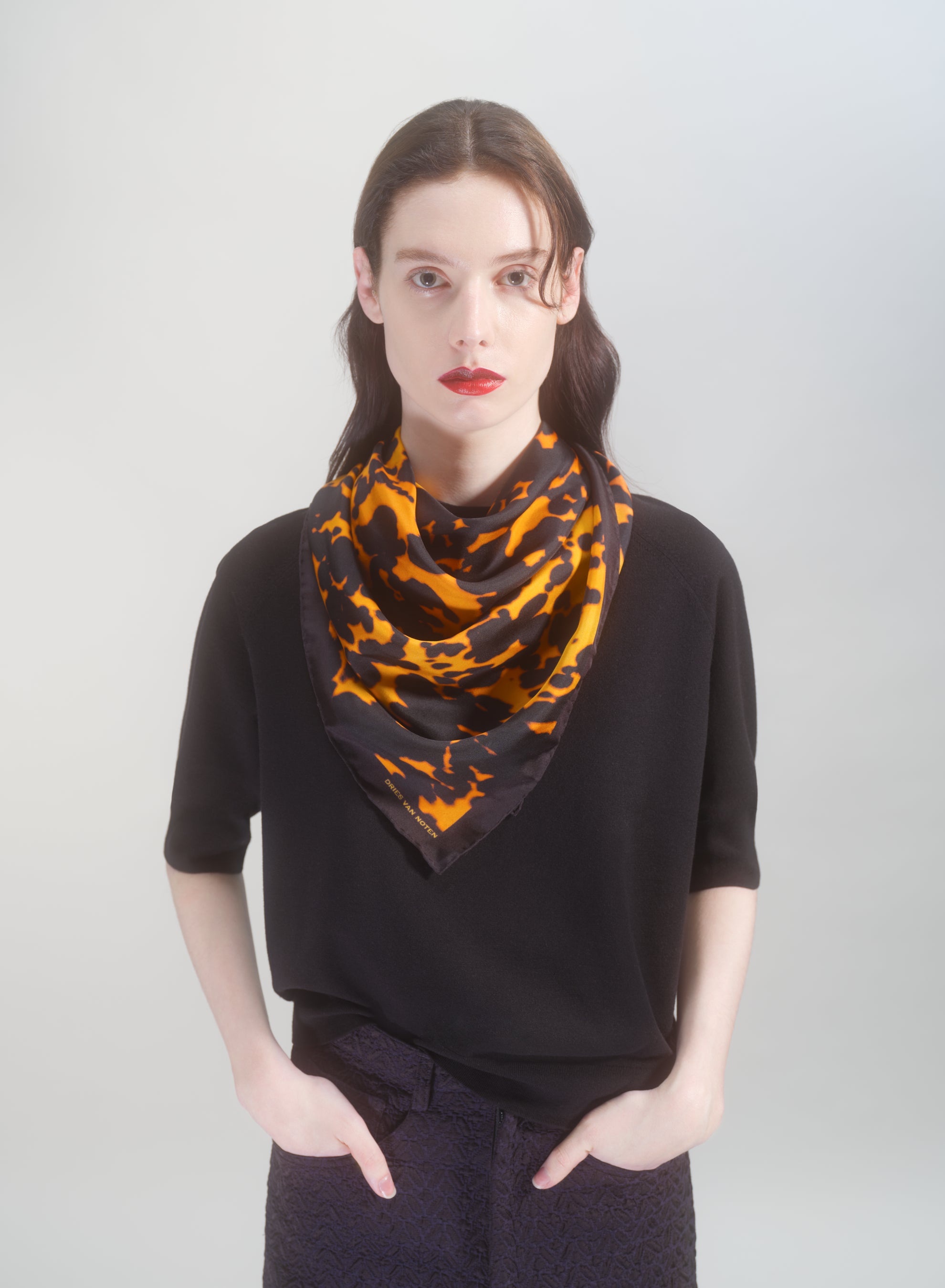 LEOPARD SILK SCARF - 2