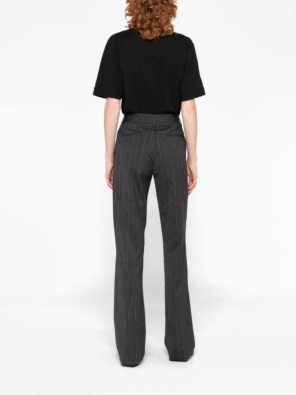 pinstriped tailored trousers - 6