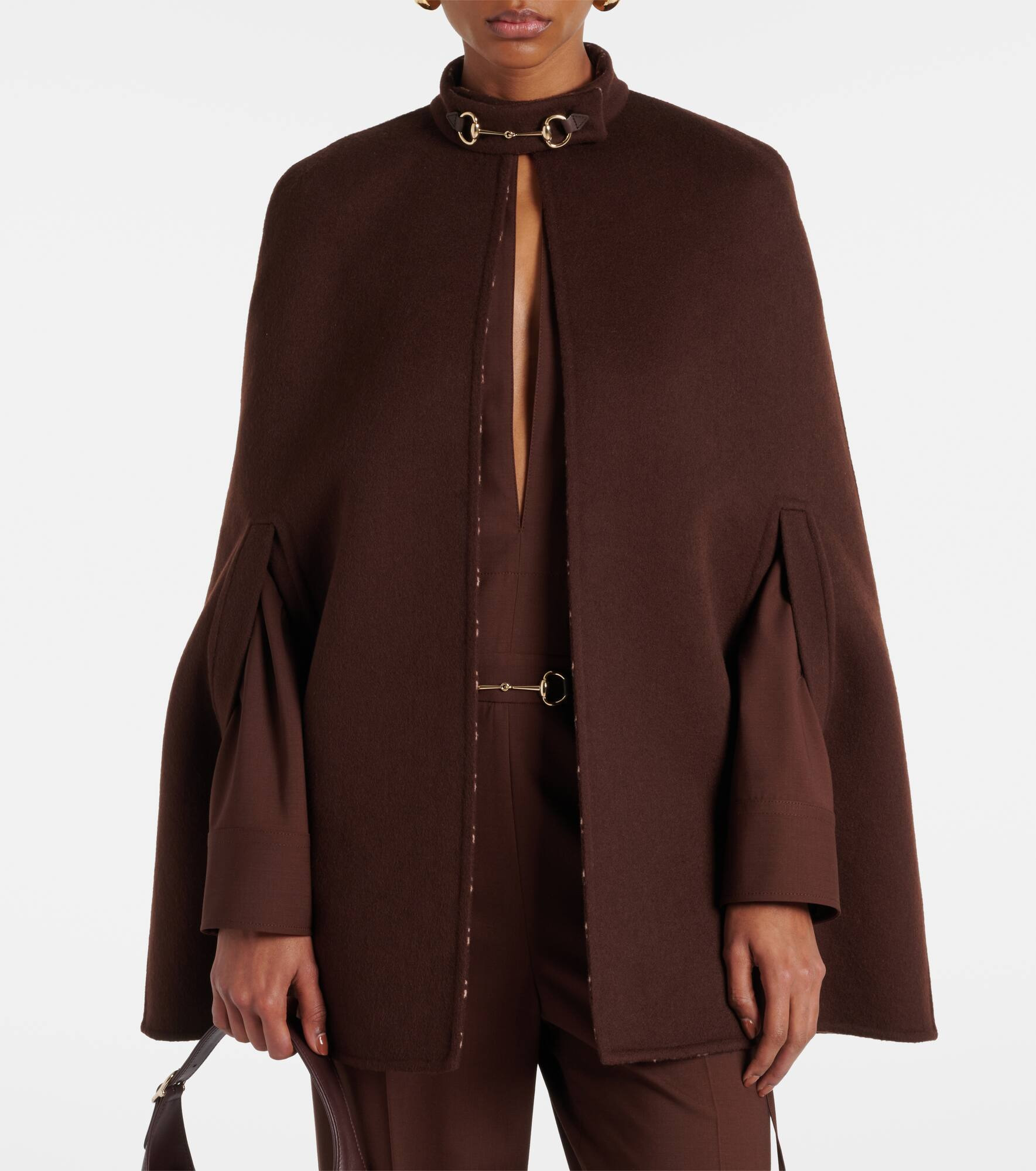 Horsebit wool cape - 6
