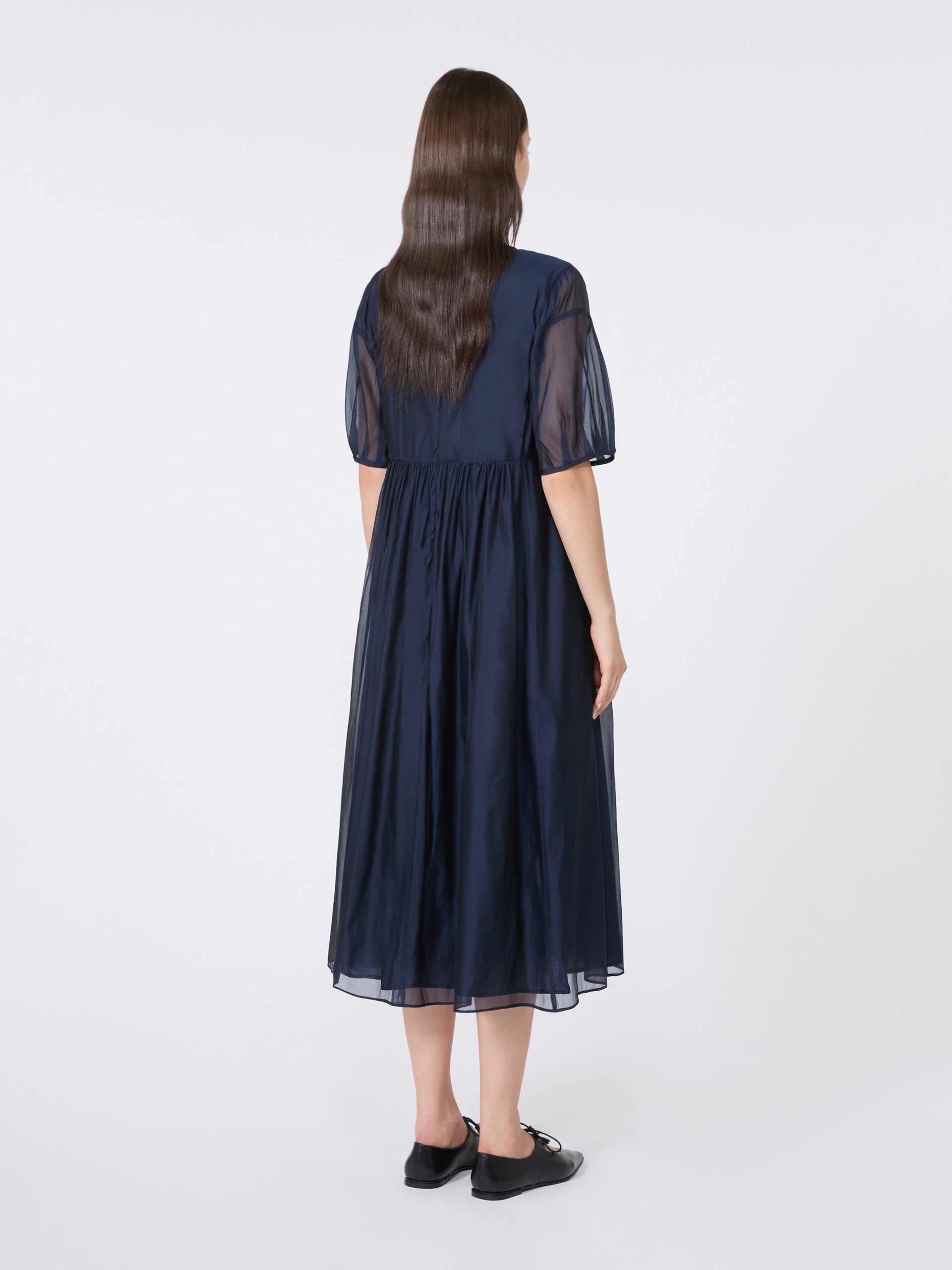 FATOSO Silk-blend organza dress - 4