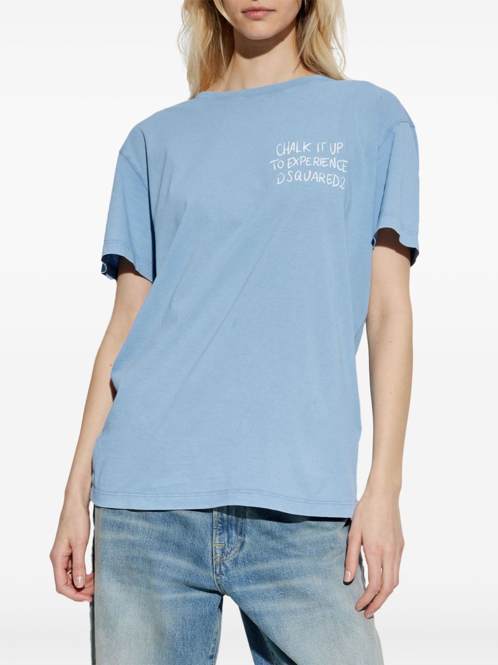 slogan-print T-shirt - 3