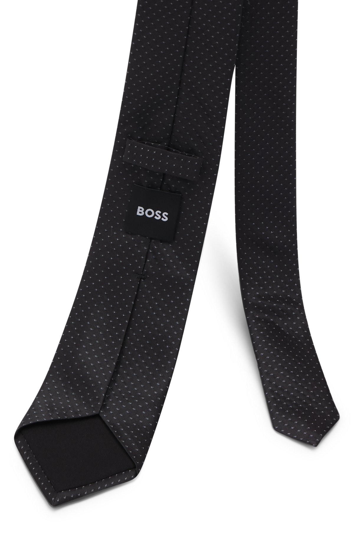 SILK TIE WITH JACQUARD PATTERN - 5