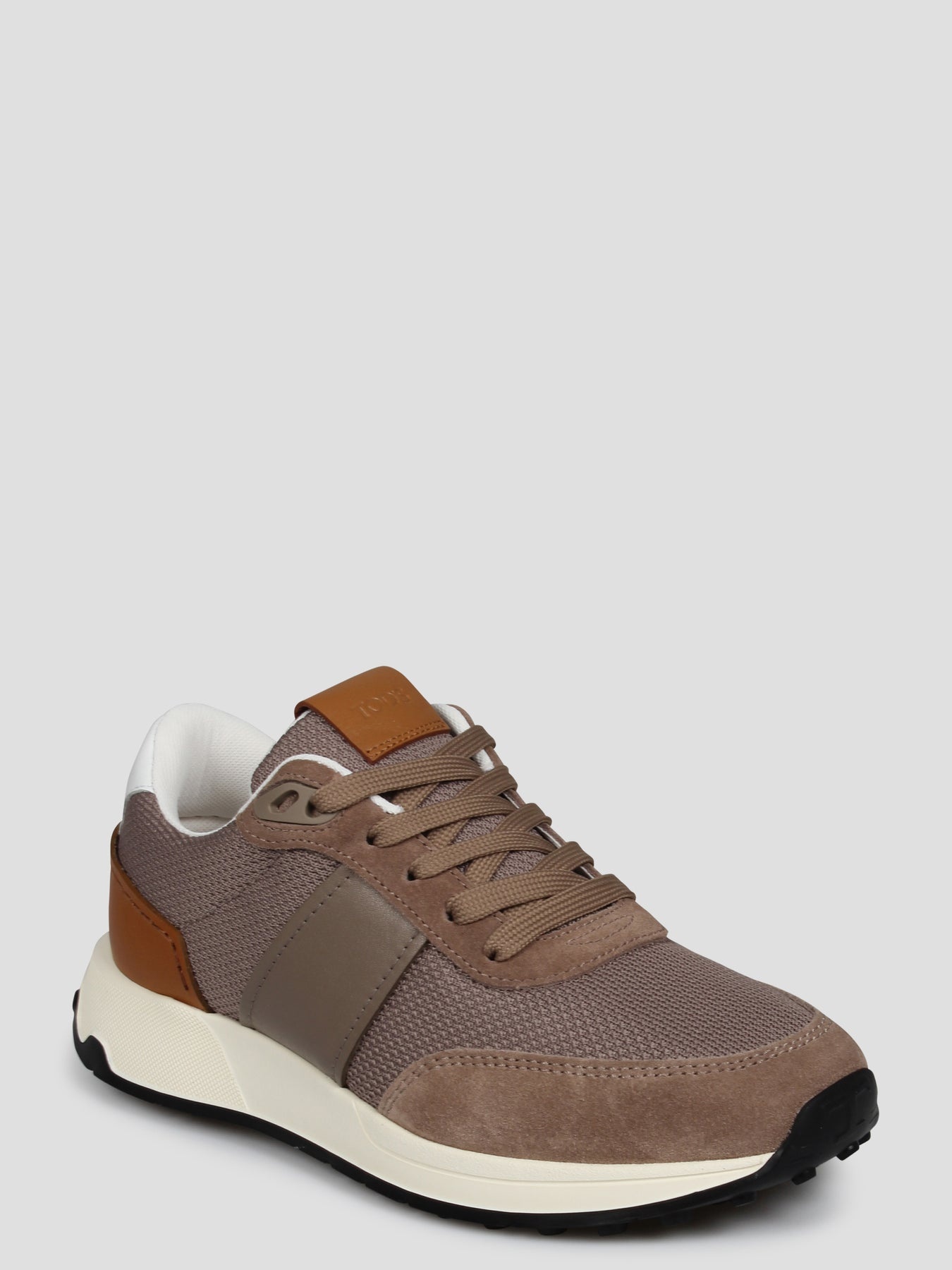 Leather and technical fabric sneakers - 2