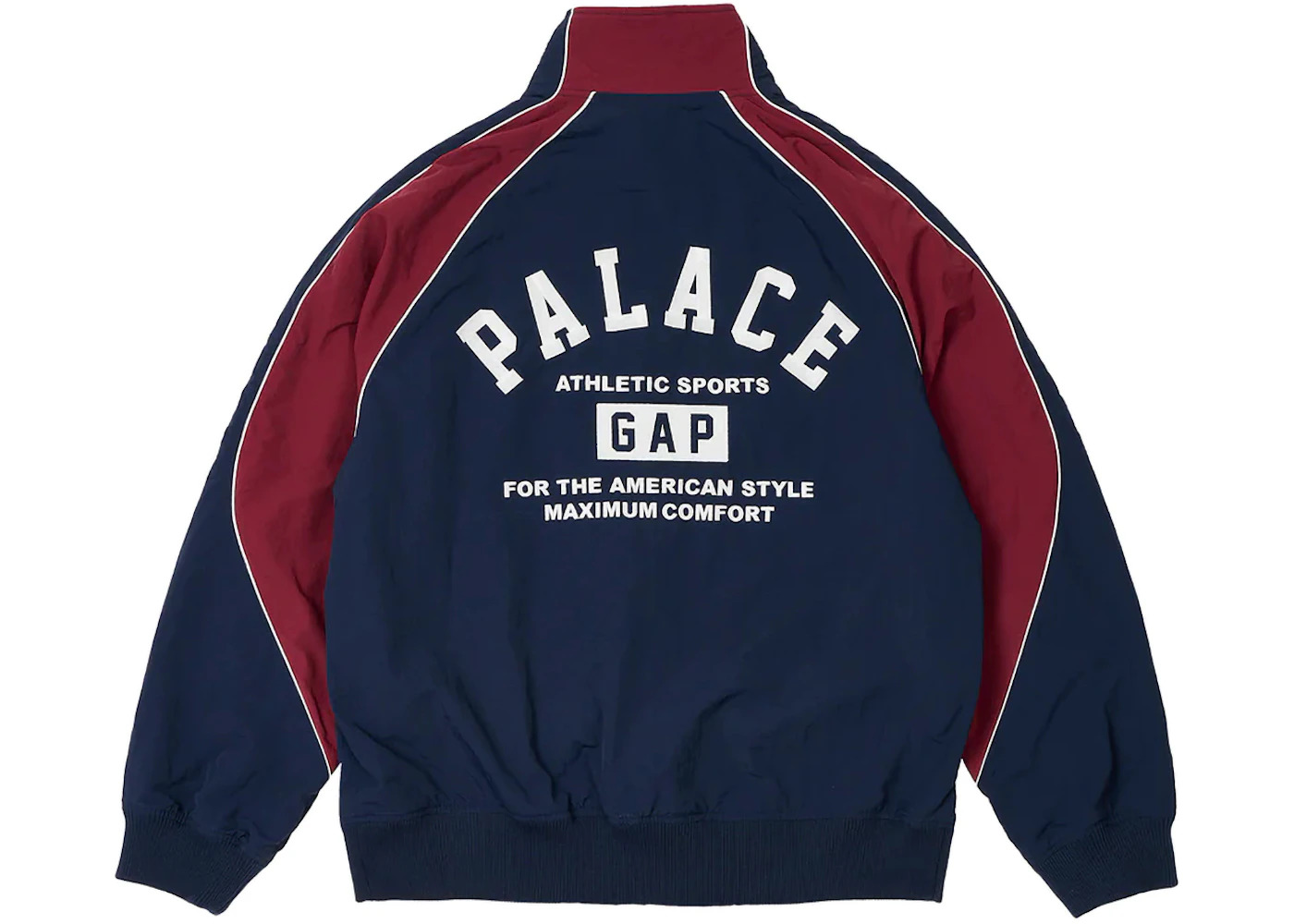 Palace x Gap Nylon Track Top Navy/Red - 2