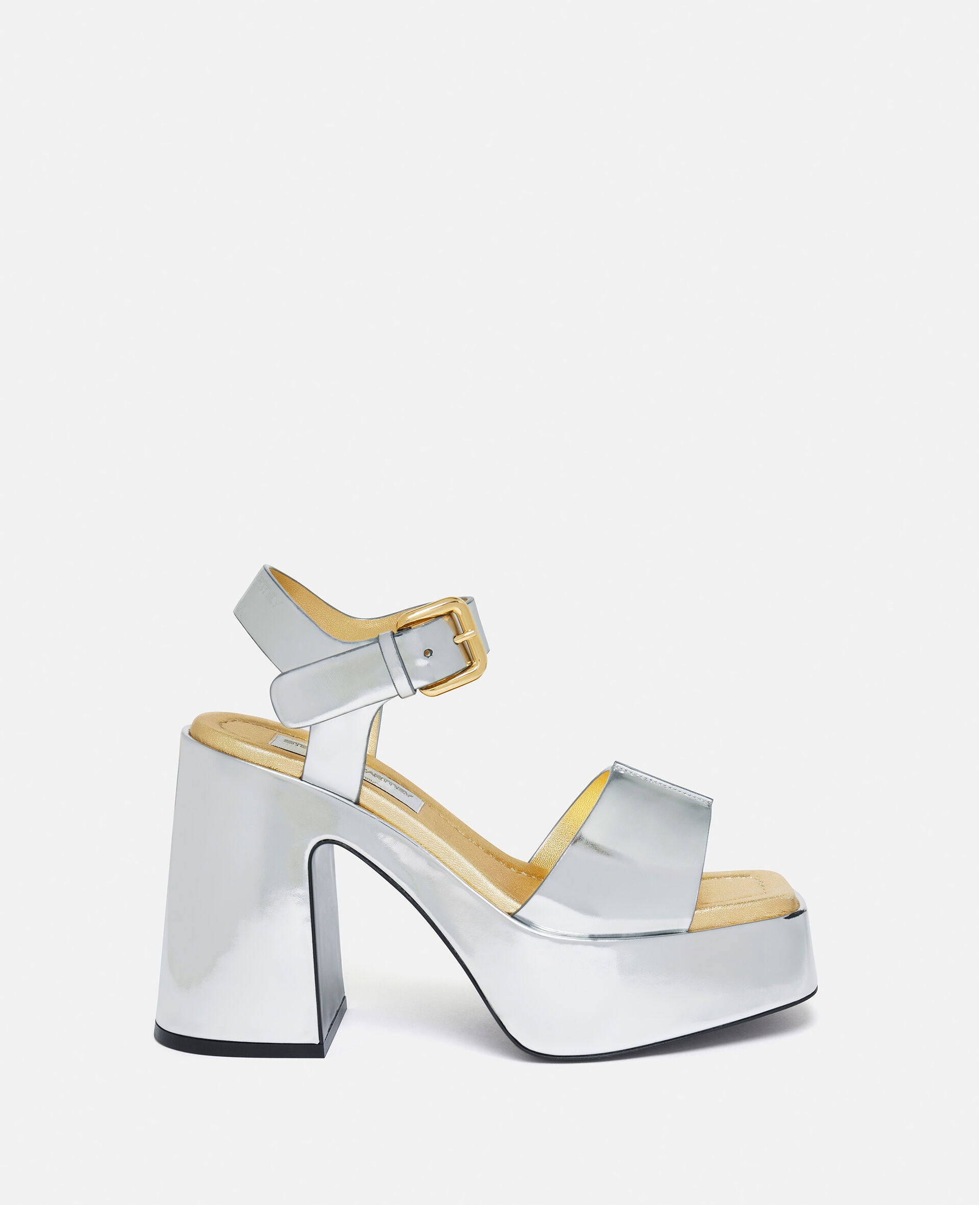 Skyla Double-Chromatic Mirrored Platform Sandals - 1