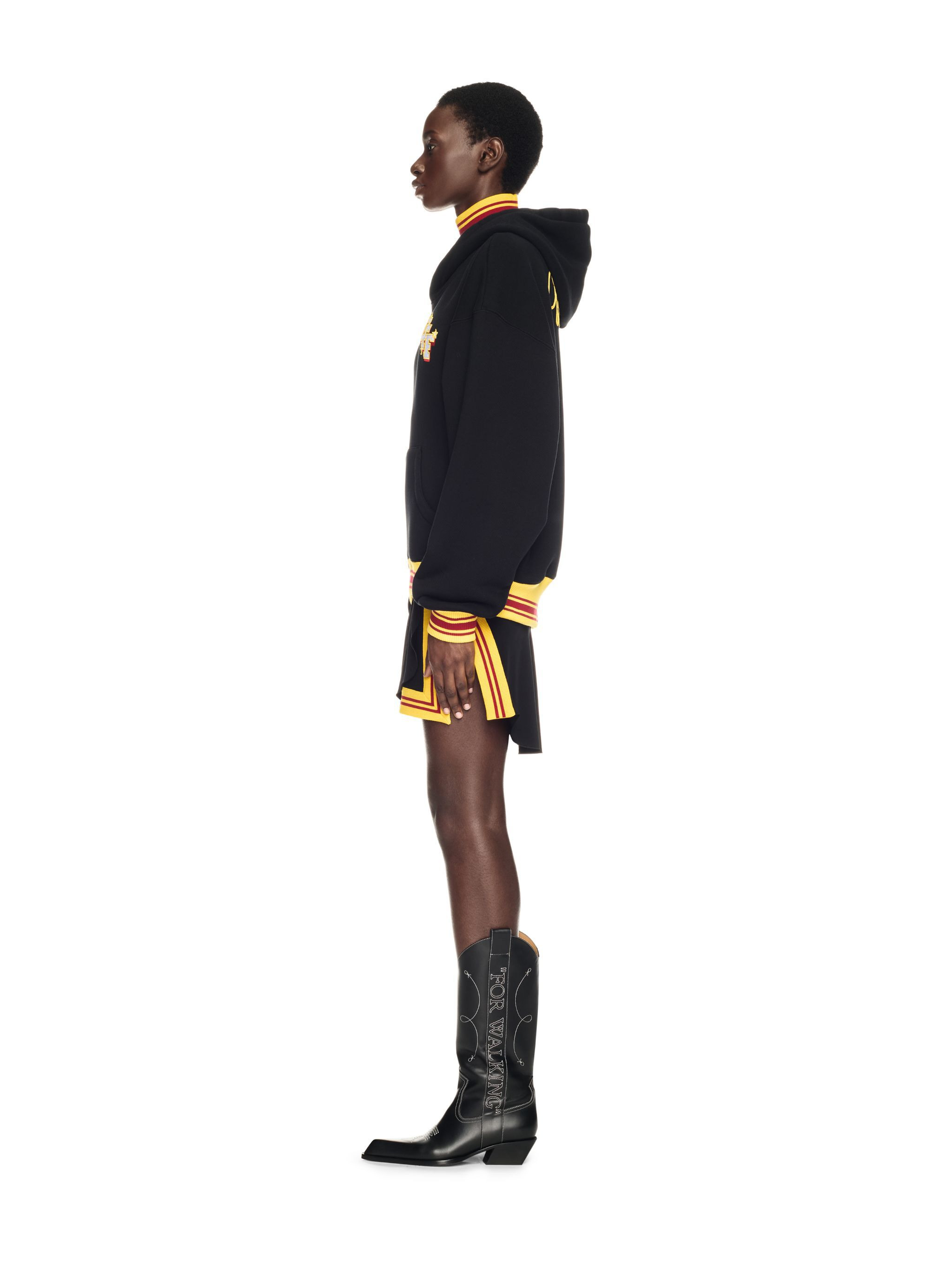 Black College Over Hoodie - 3