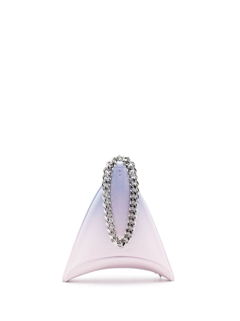 gradient-effect triangle clutch bag - 1