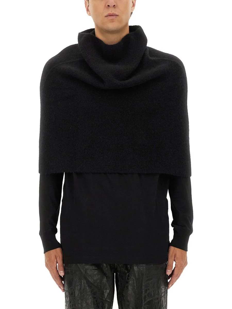 Rick Owens Knitted Cape - 1