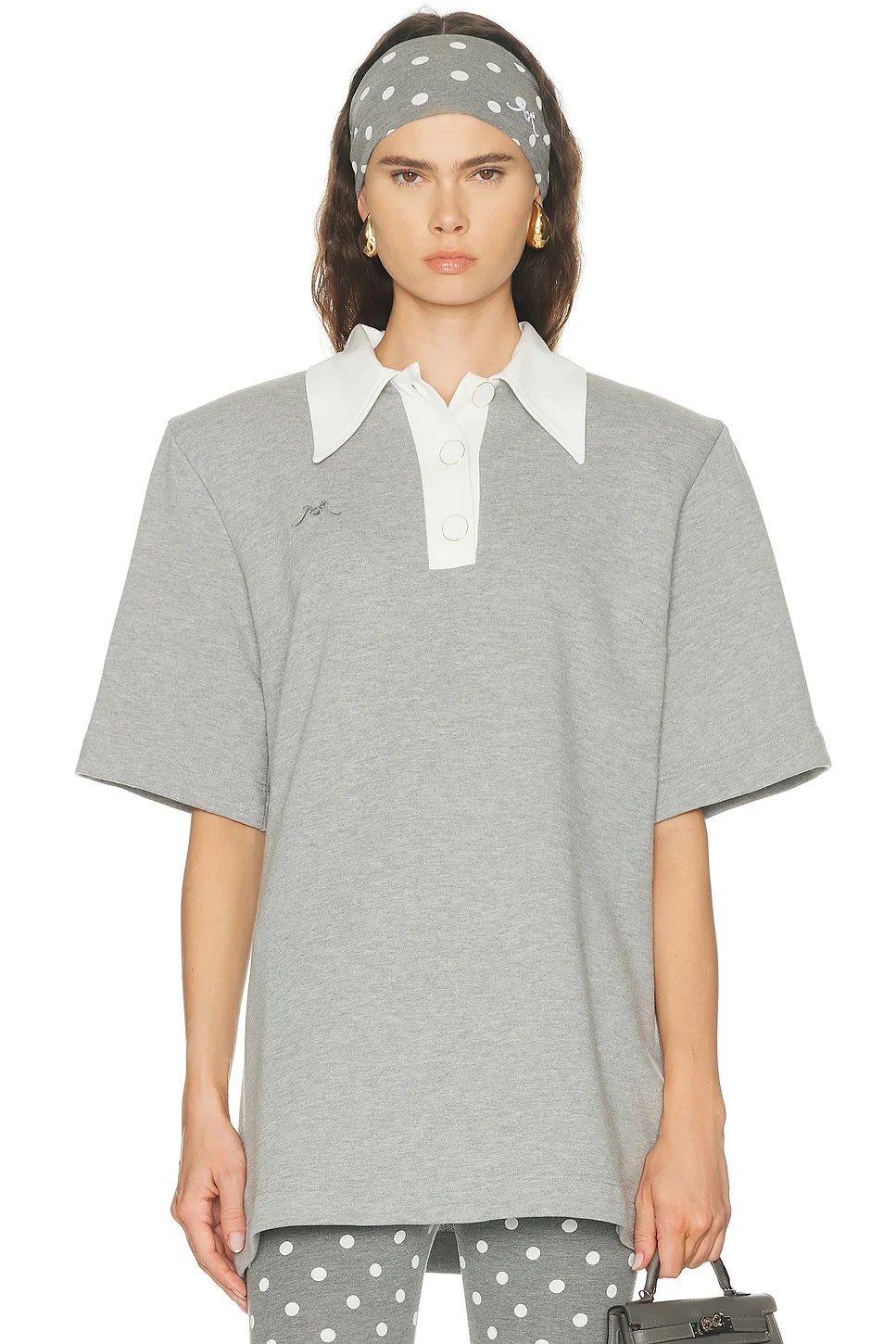 Oversized Polo Top - 1