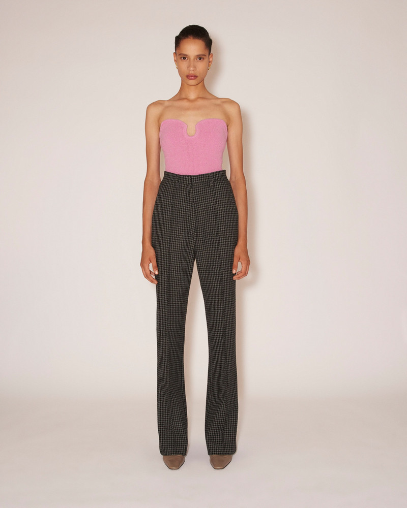 Nanushka JULIET - Double suiting straight-leg pants - Grey&Black outlook