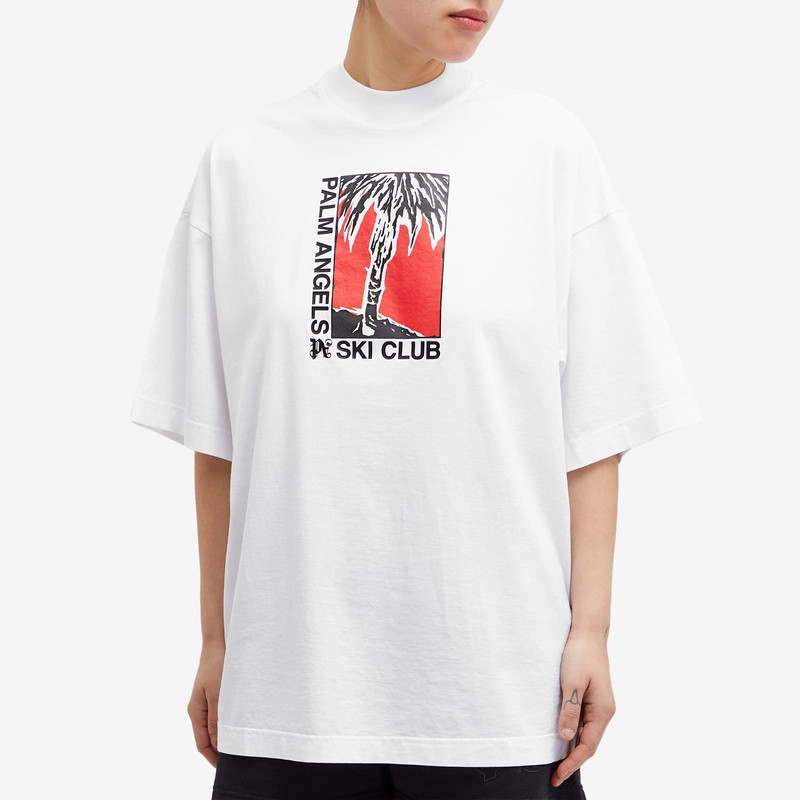 Palm Angels Palm Angels Palm Ski Club Loose T-Shirt outlook