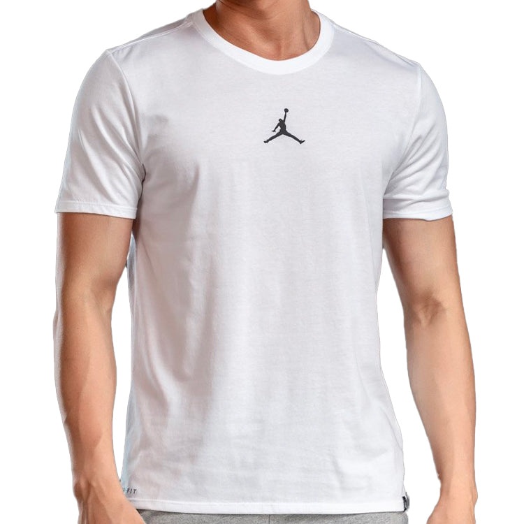 Air Jordan Iconic Quick Dry Training Sports Short Sleeve White AR7416-101 - 4