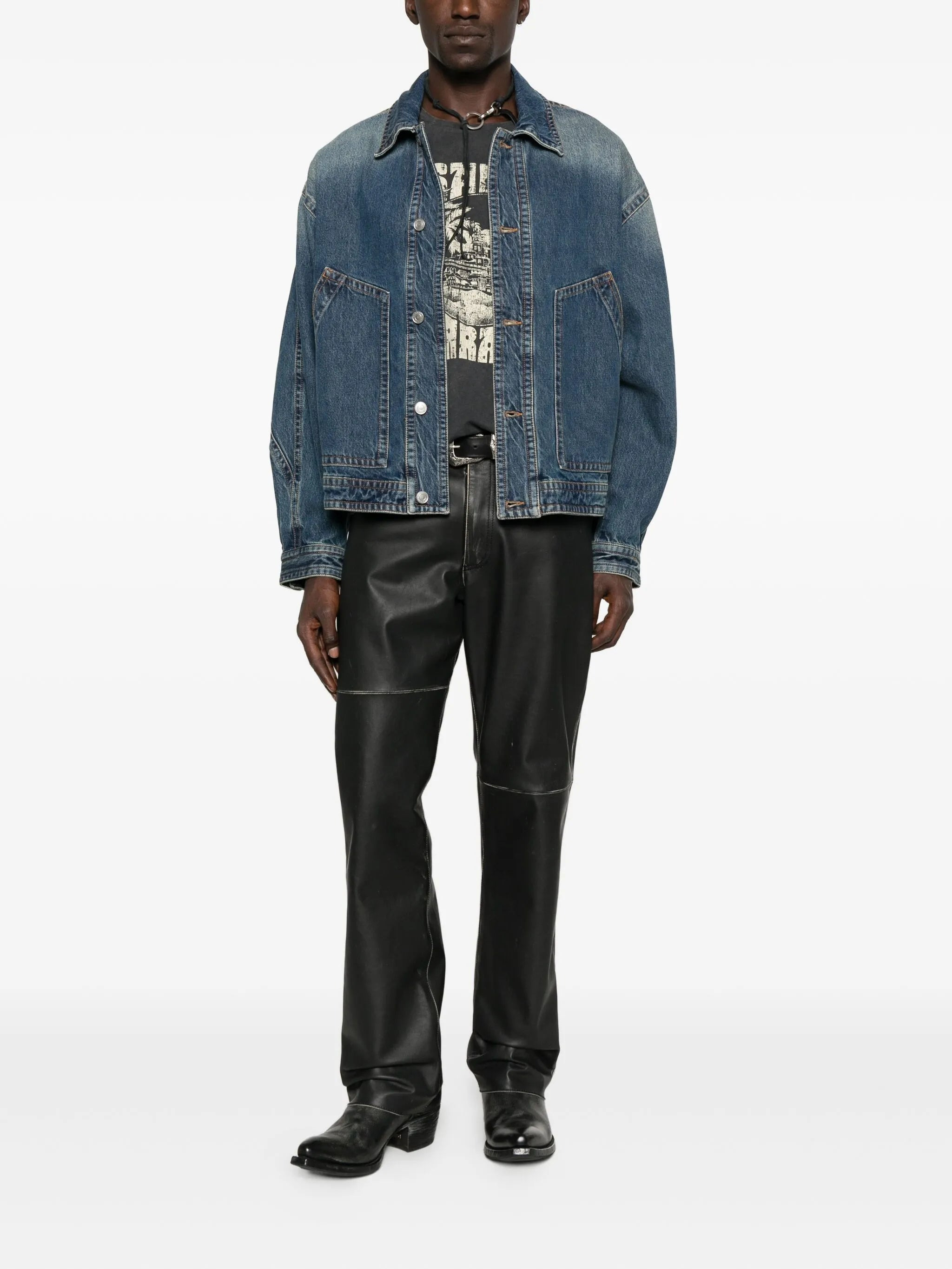 Isabel Marant Faded-effect Denim Jacket - 4